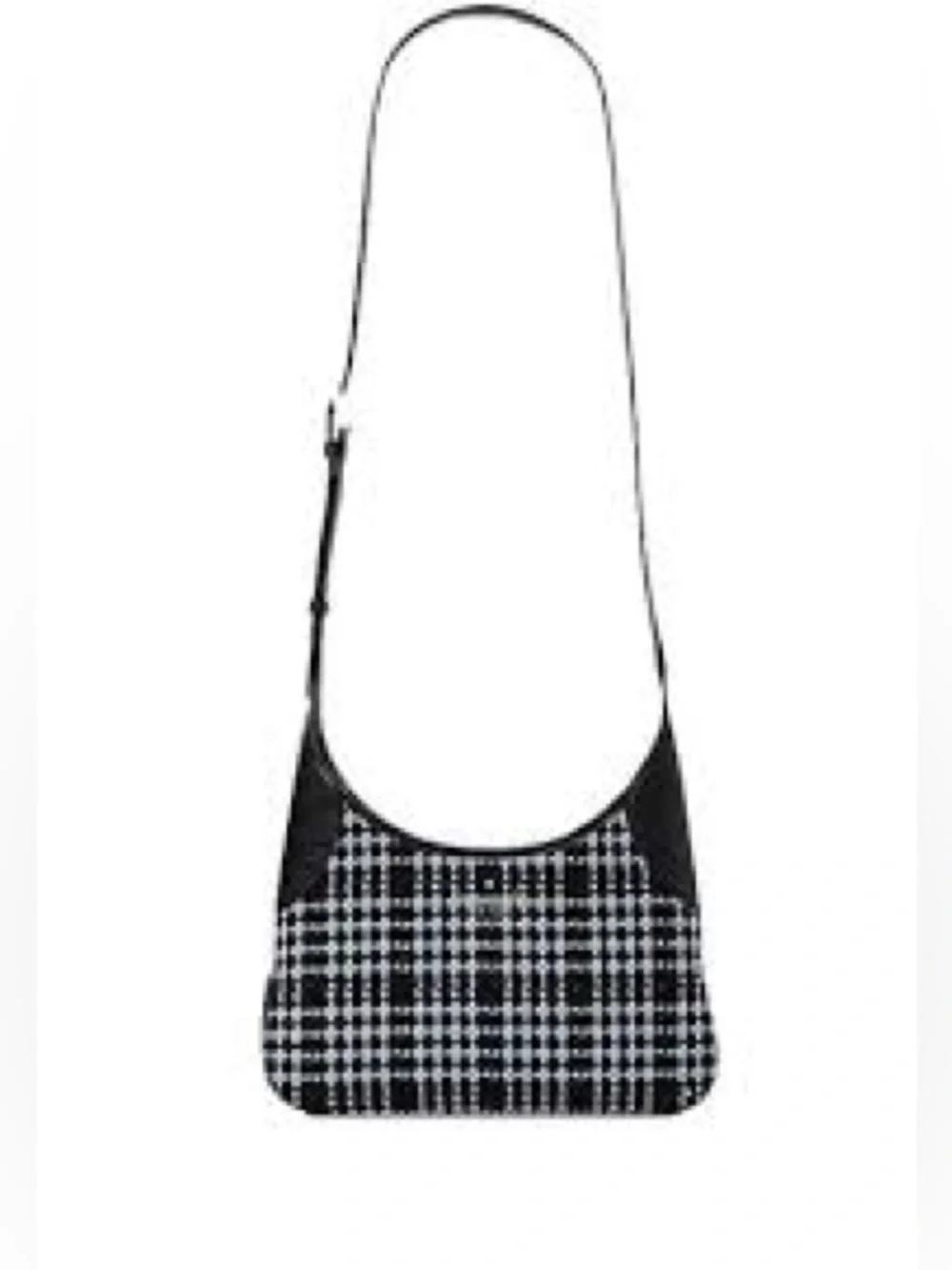 NWOT Kate Spade Teal Black Aster Tweed Fabric Crossbody